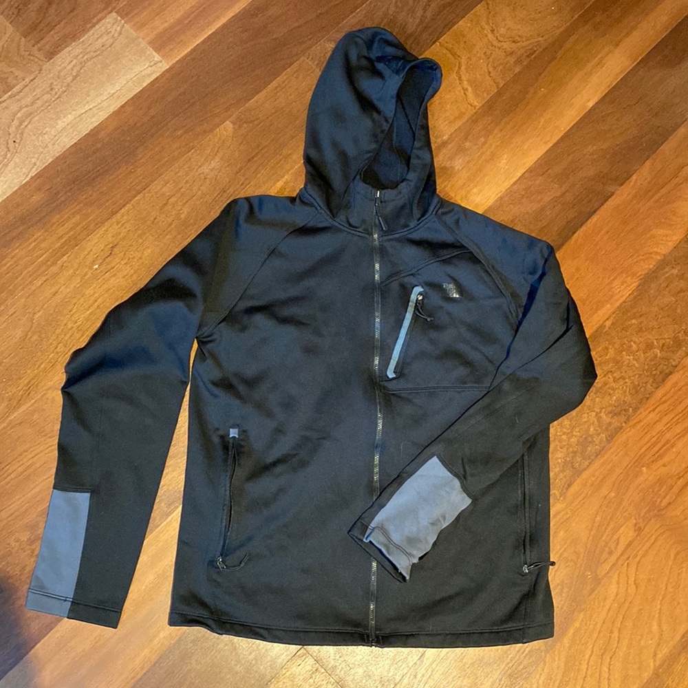 North face warm zipper jacket